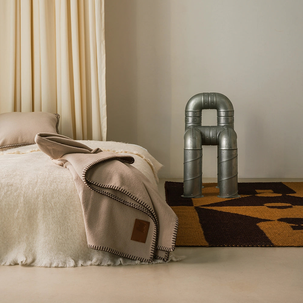 Latte Merino Blanket 0208