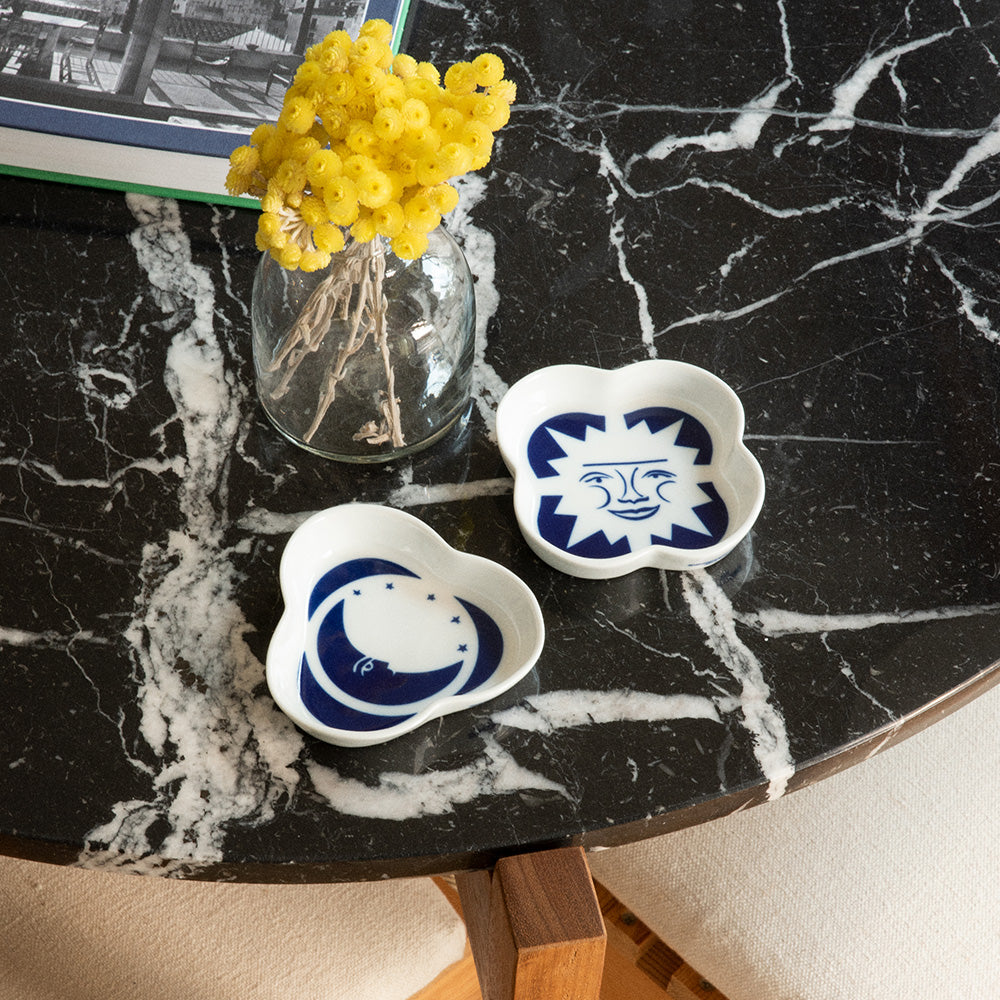 Porcelain Zodiac Tray Moon 0103