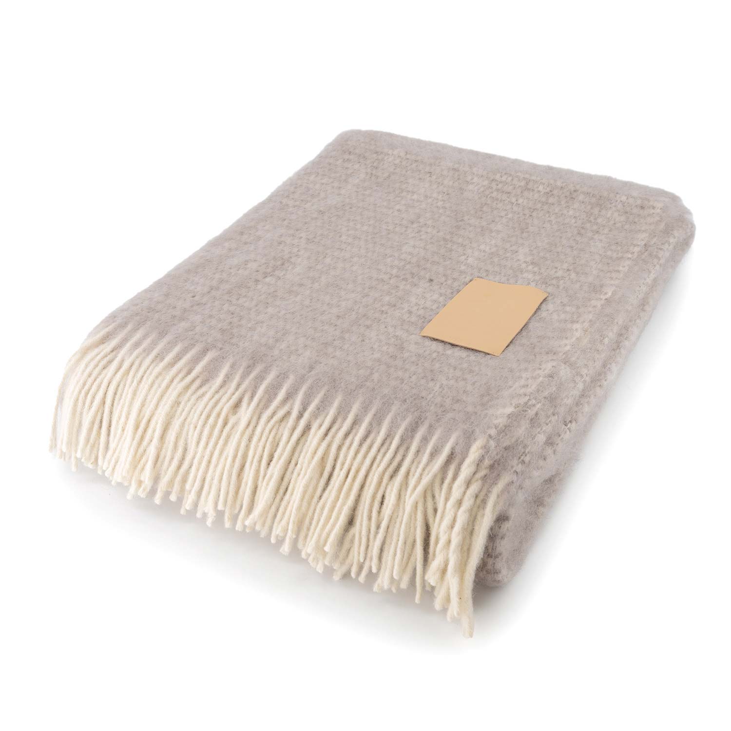 Soft Beige Mohair Blanket