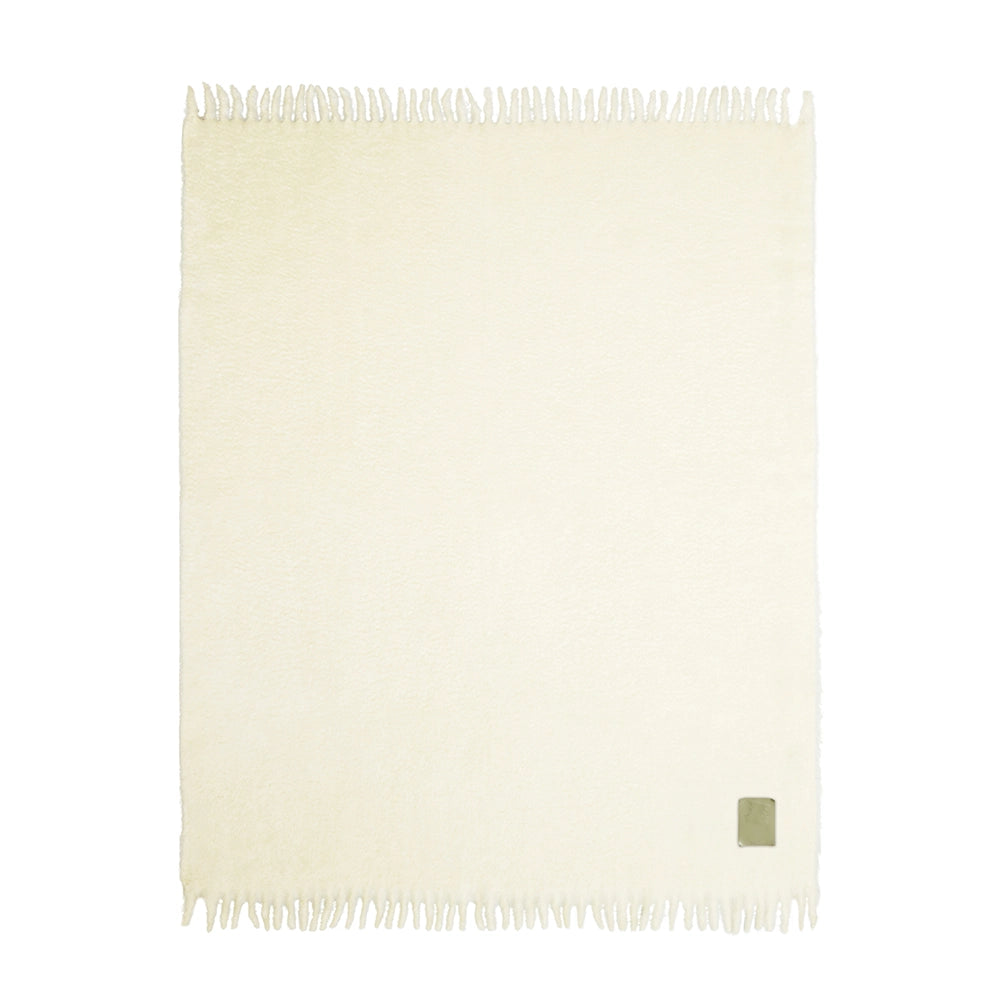 Burro Mohair Blanket – Cream