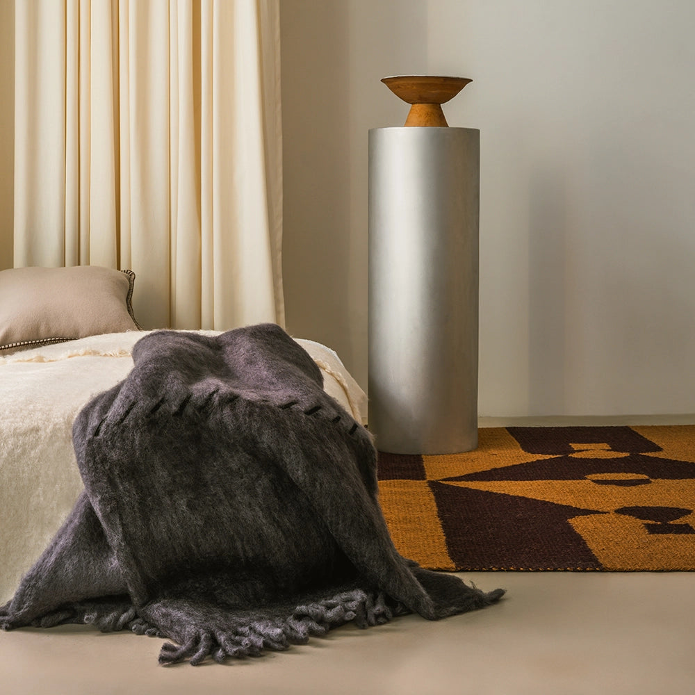 Gotham Mohair Blanket – Grey