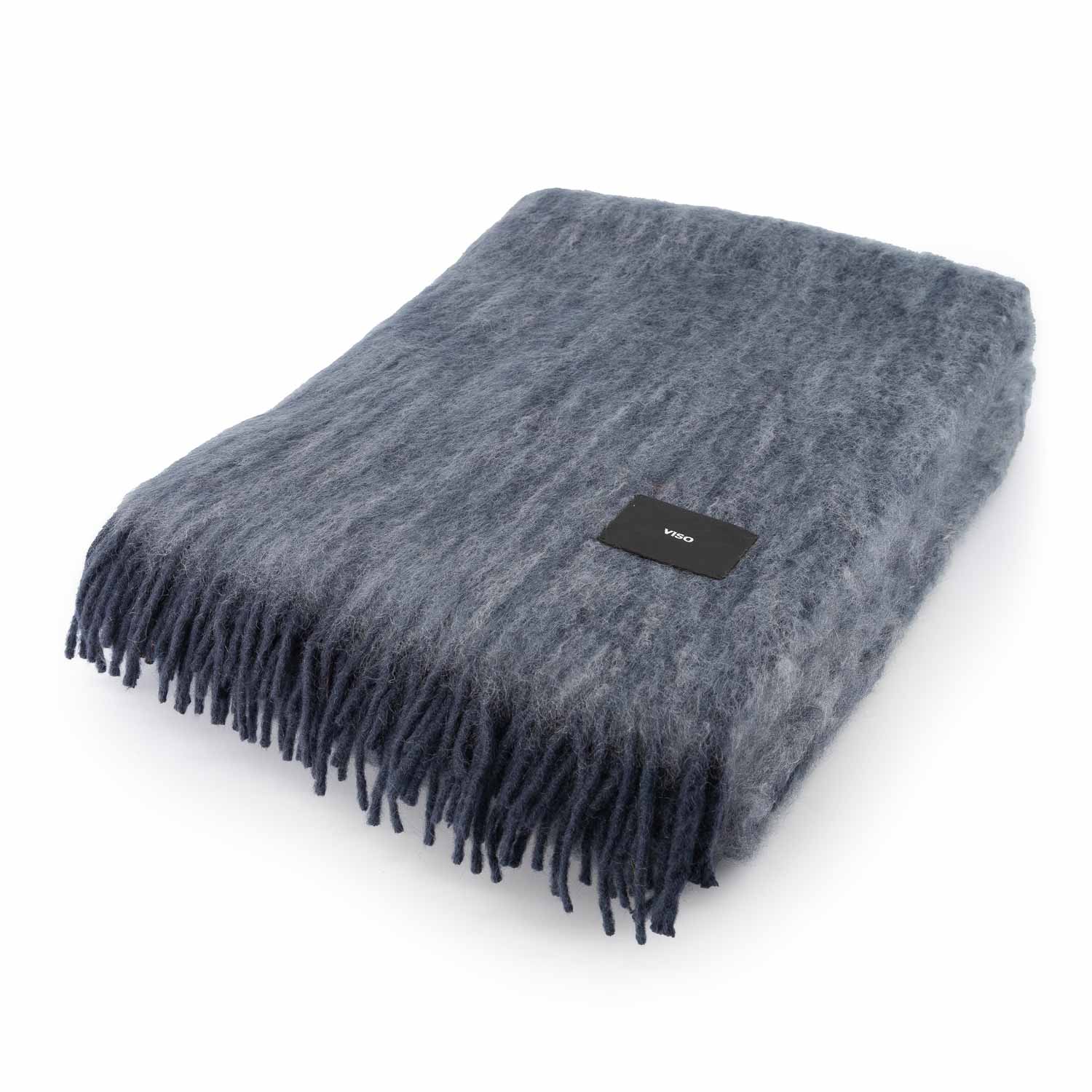 Dark Grey Mohair Blanket