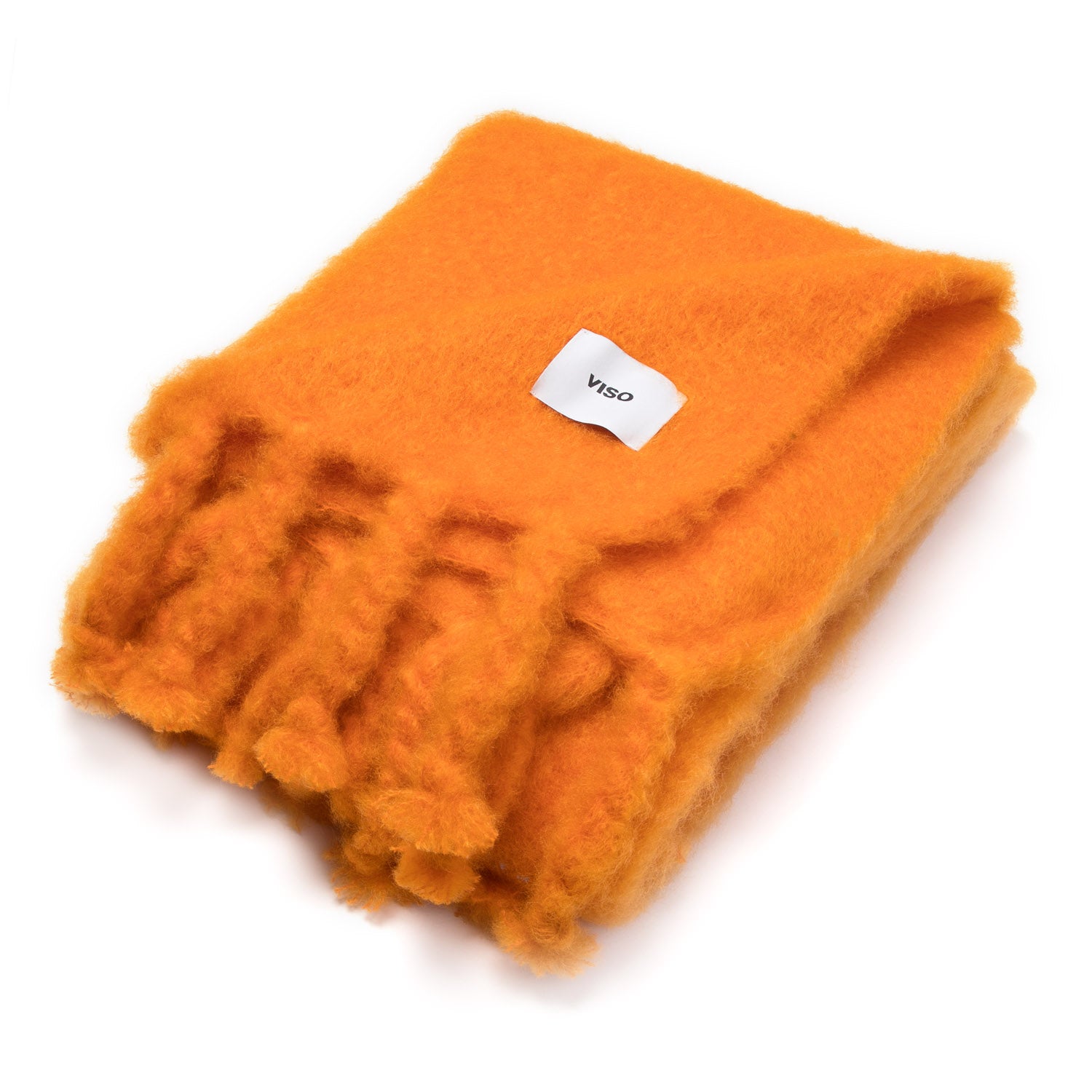 Orange Mohair Blanket