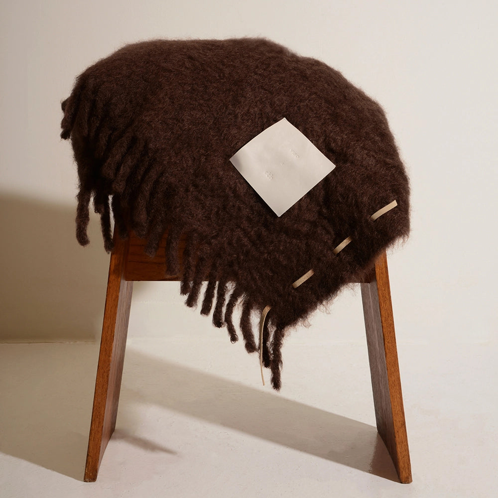Chocolate Mohair Blanket – Viso X Ready To Hang