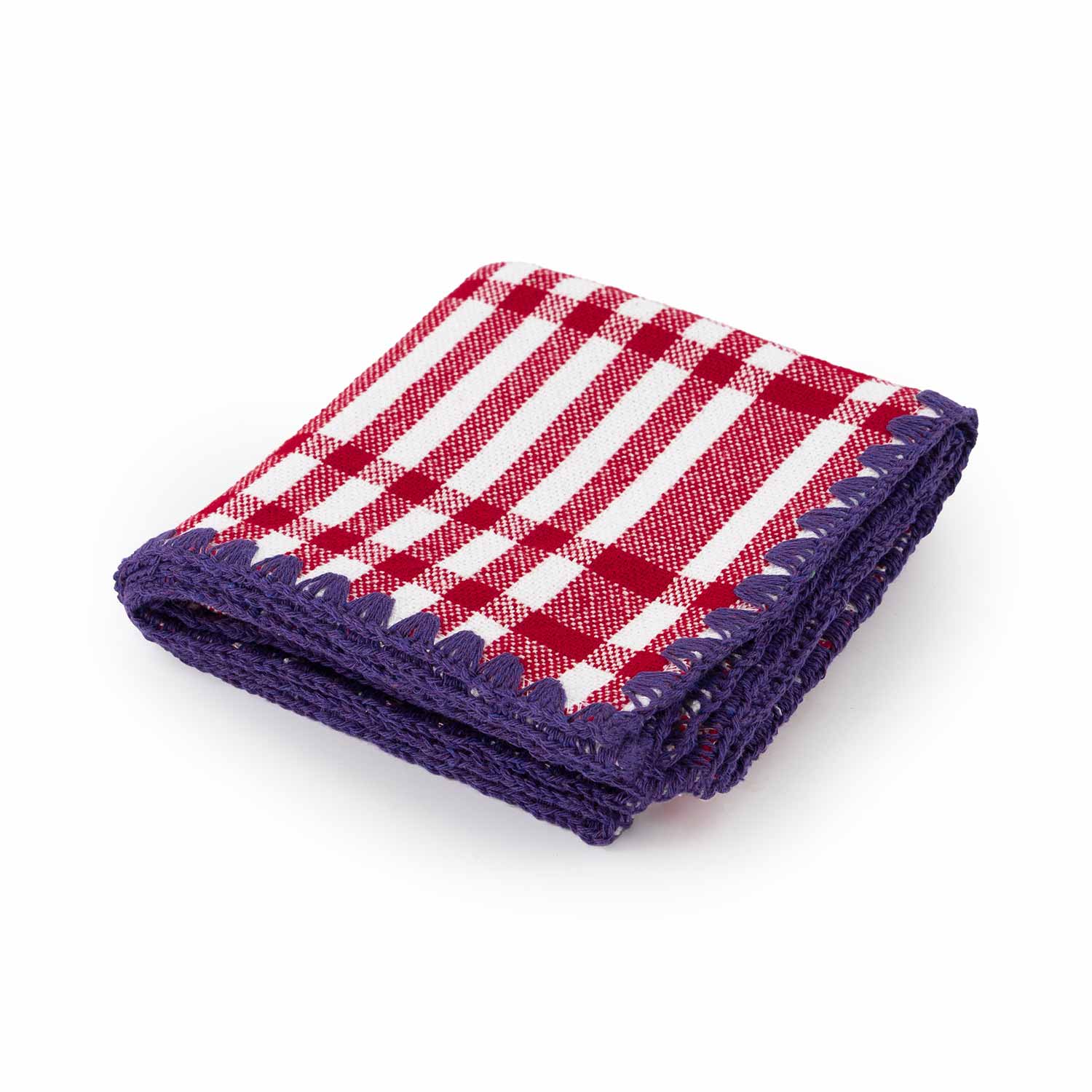 Red and Purple Trattoria Set of Two Napkins