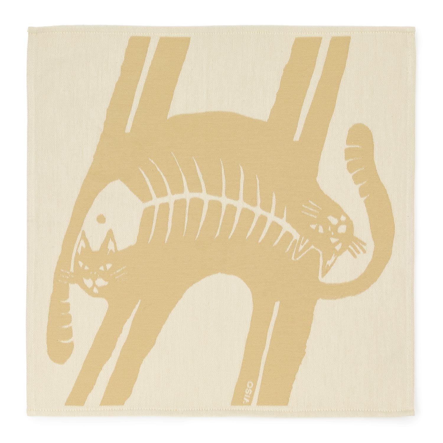 CatFish Beige Cotton Set of Two Napkins