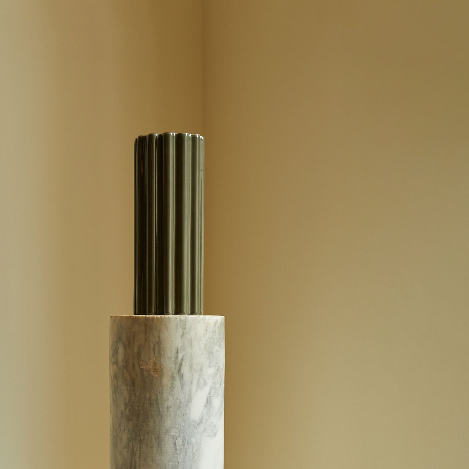 Churro Ceramic Vase – Green