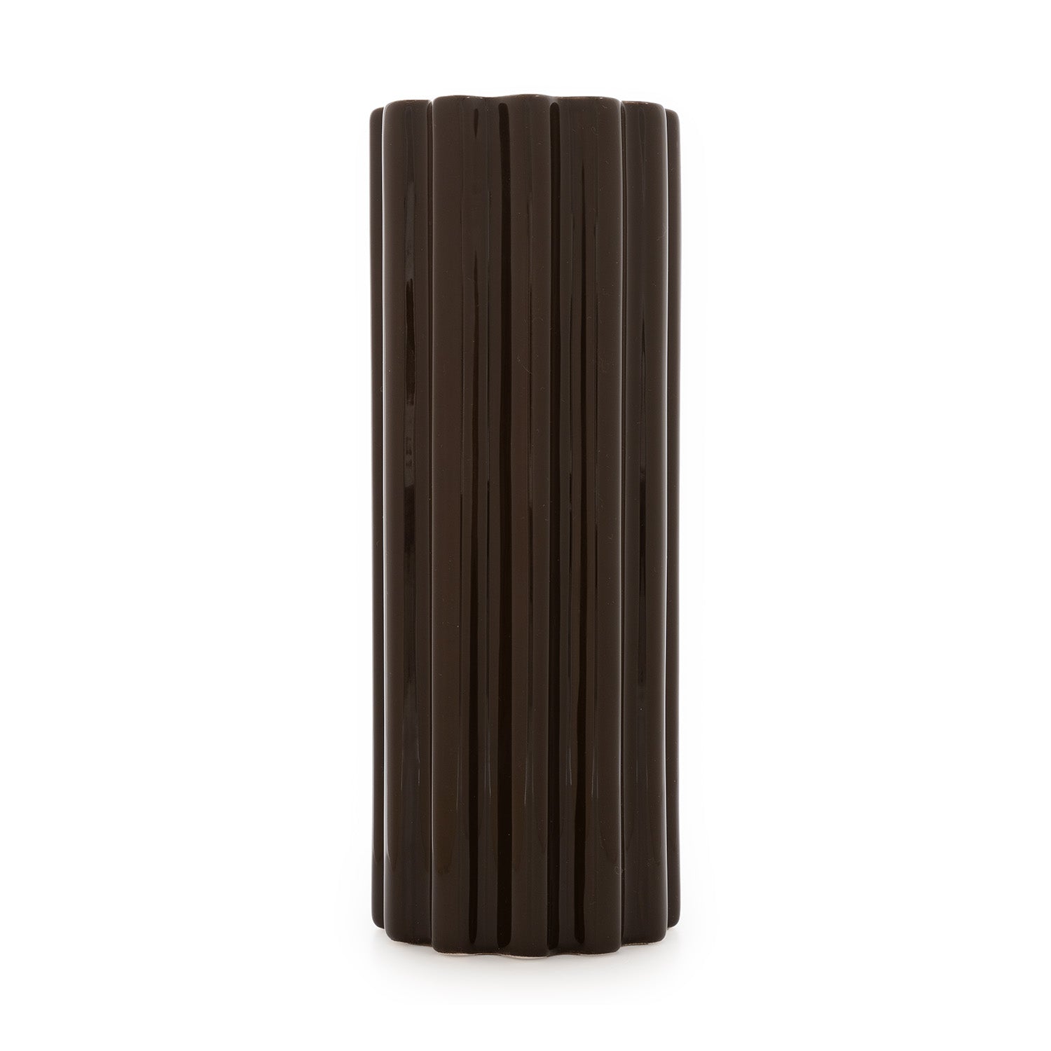 Churro Ceramic Vase – Chocolate