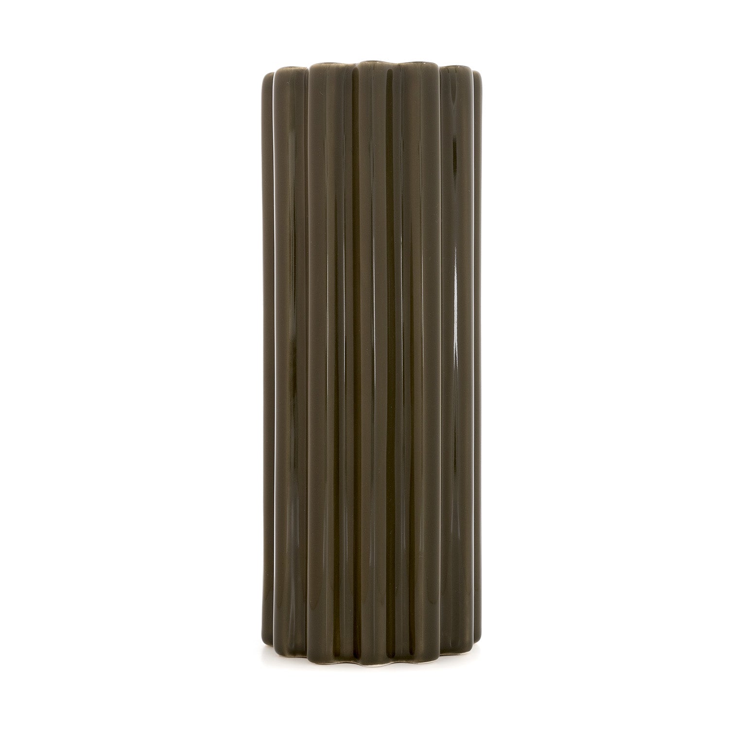 Churro Ceramic Vase – Green