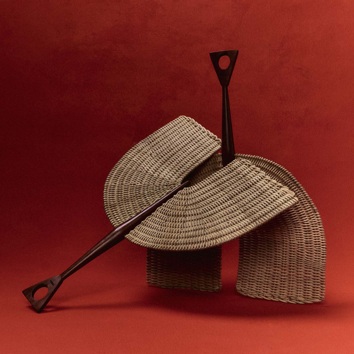 HAND-WOVEN TRIANGLE FAN