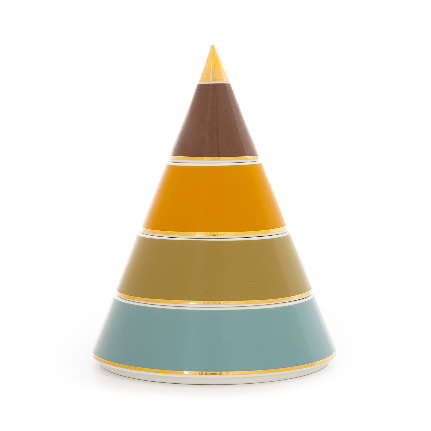 Pyramid Porcelain Jewelry Box