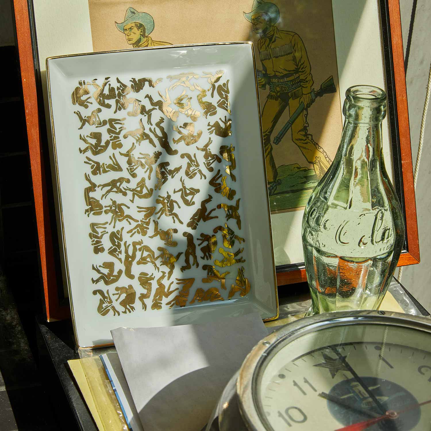 Porcelain Gold Kamo Sutra Tray