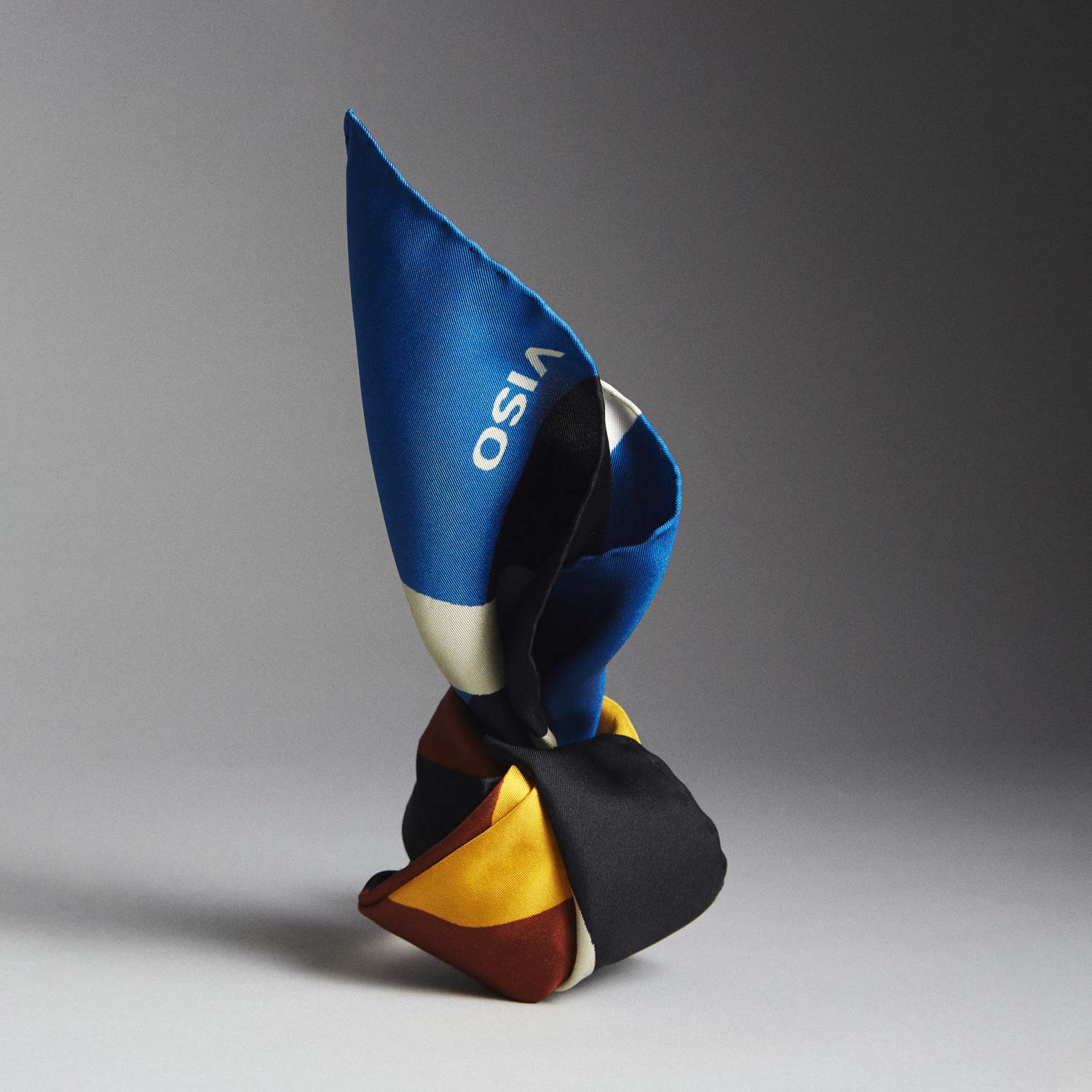 an artistic silhouette created using a silk scarf.