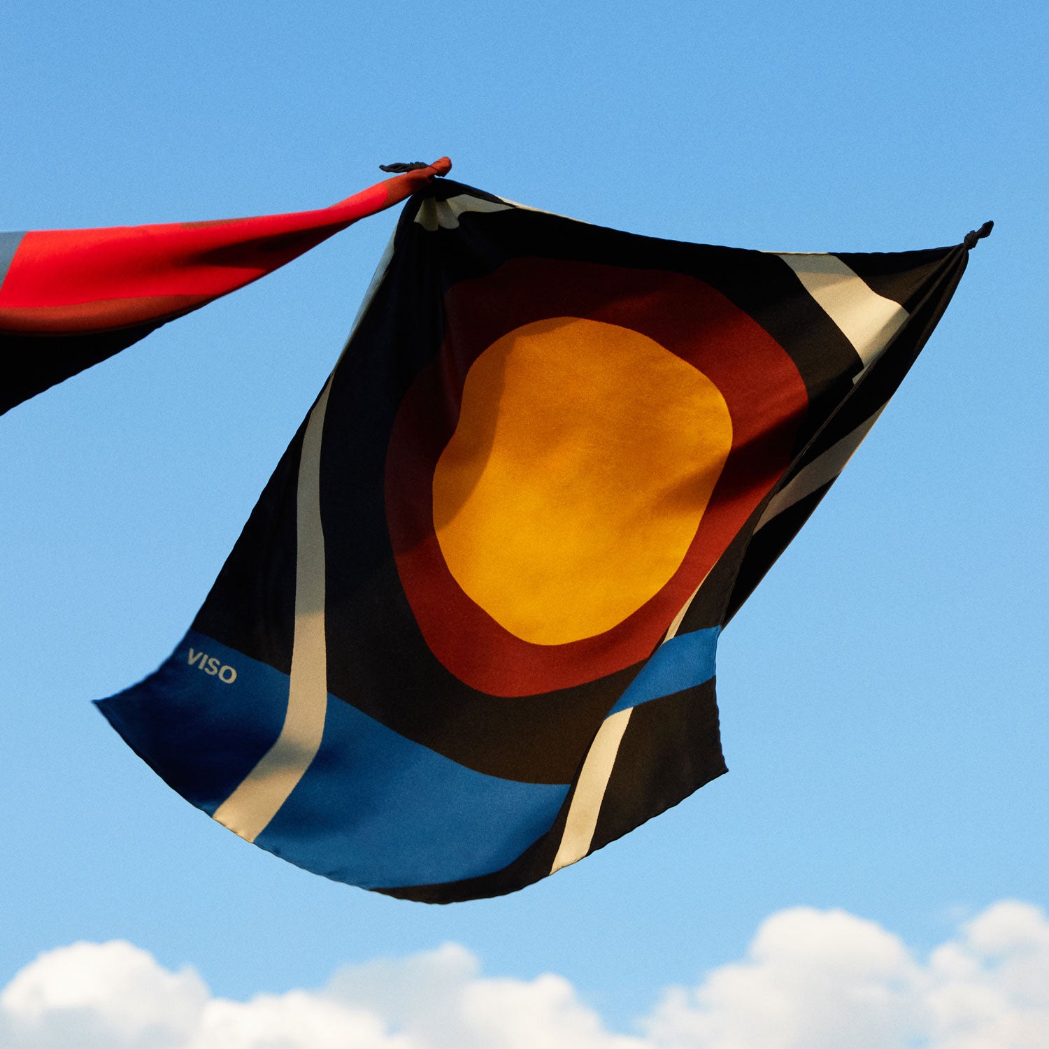 Sunset Italian Silk Scarf
