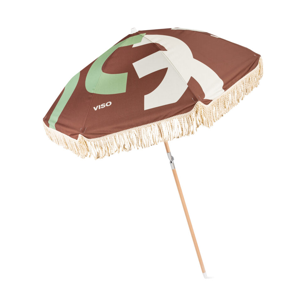 Brown and Green Resort Umbrella