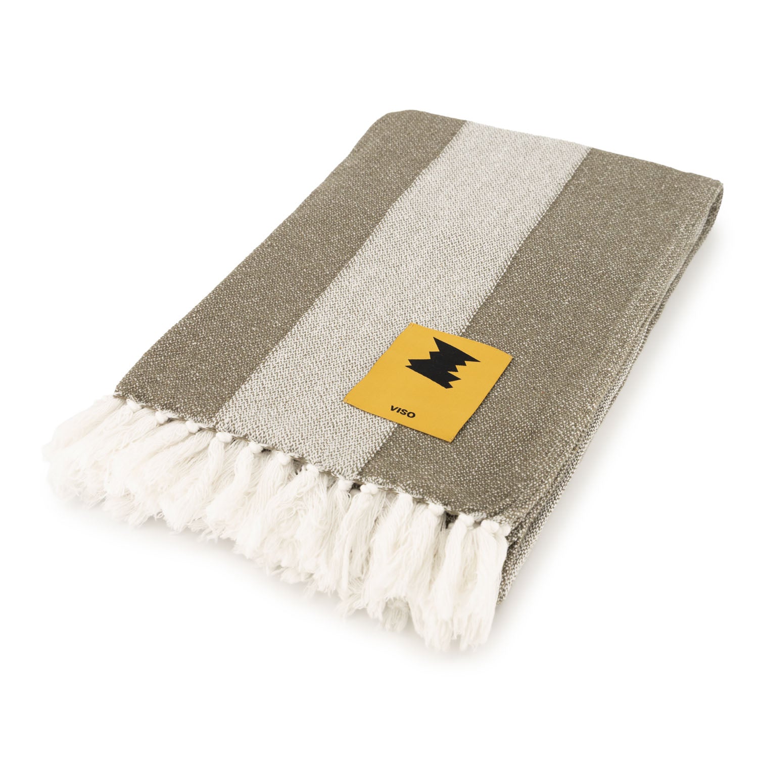 Army Green and white Beach Towel