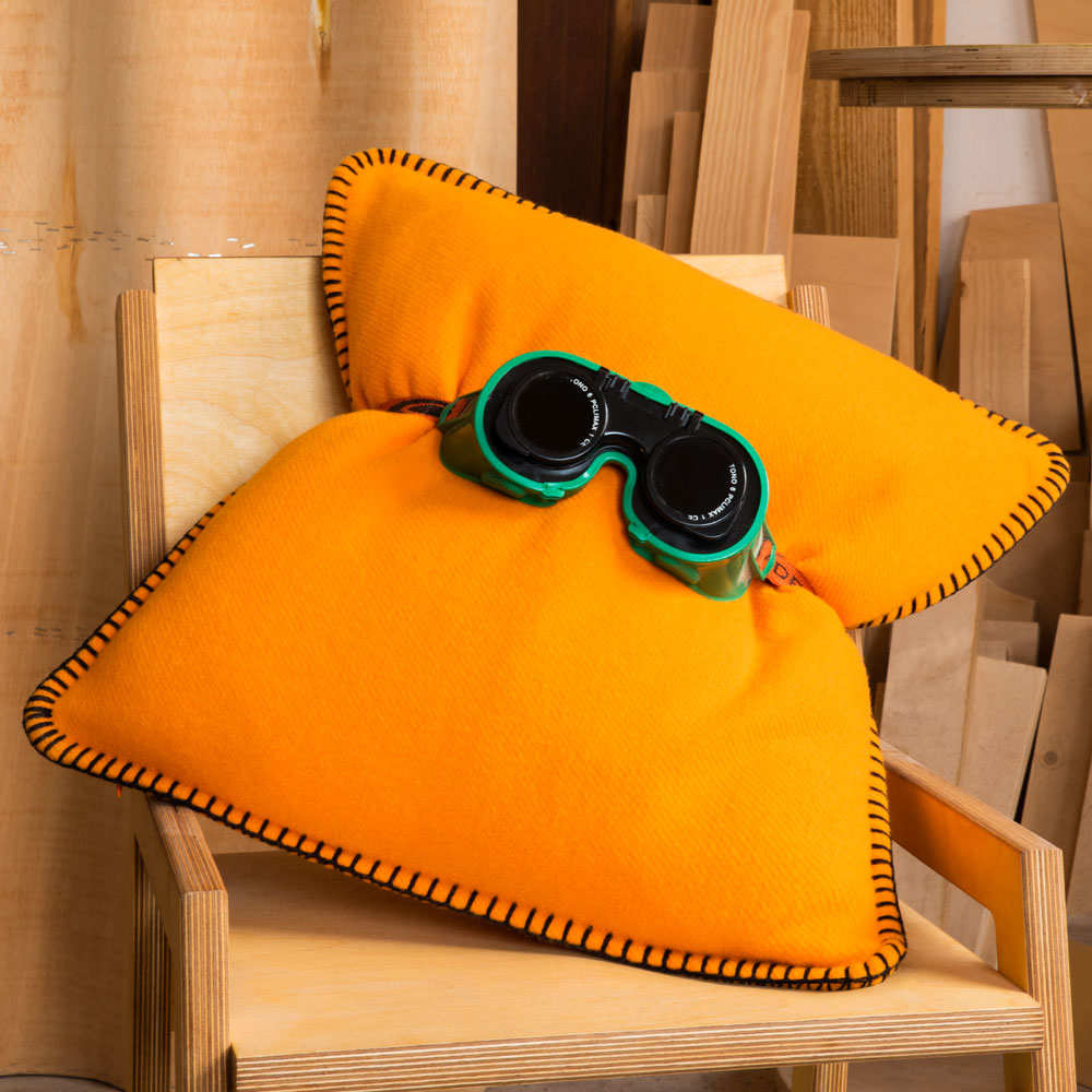 Orange Australian Merino Pillow Cover