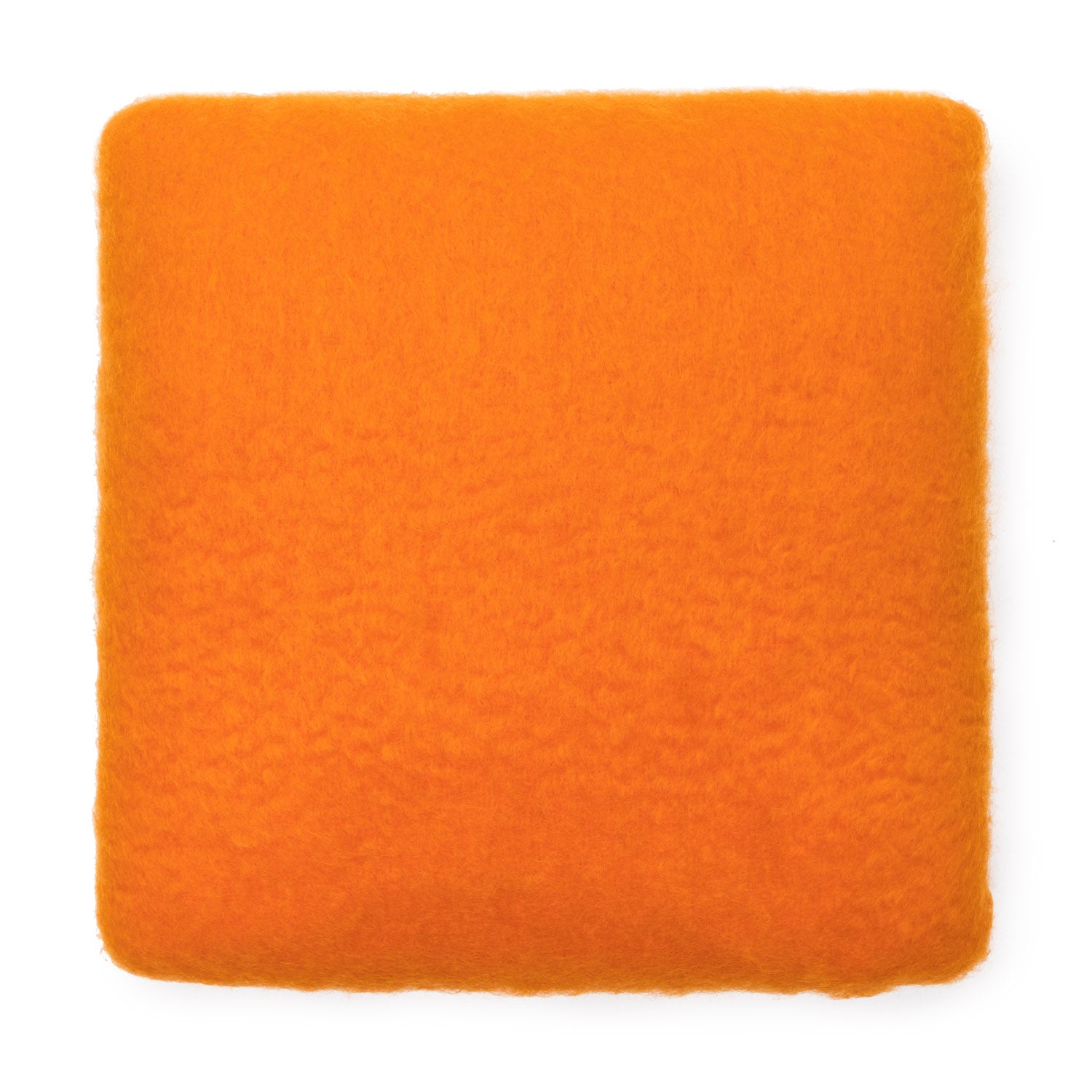 Orange Mohair Pillow Cover