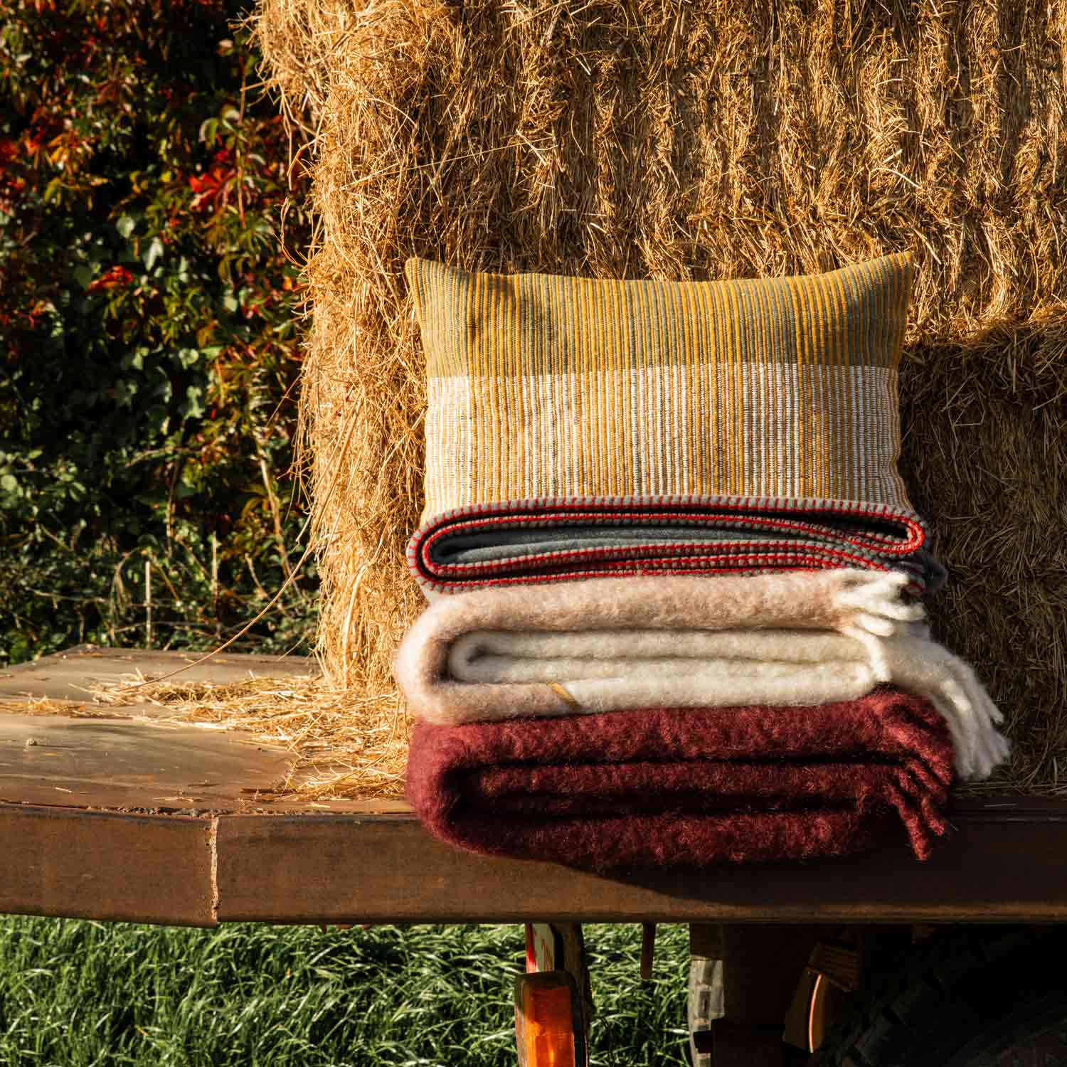 Mustard Cotton Weave Pillow Cover