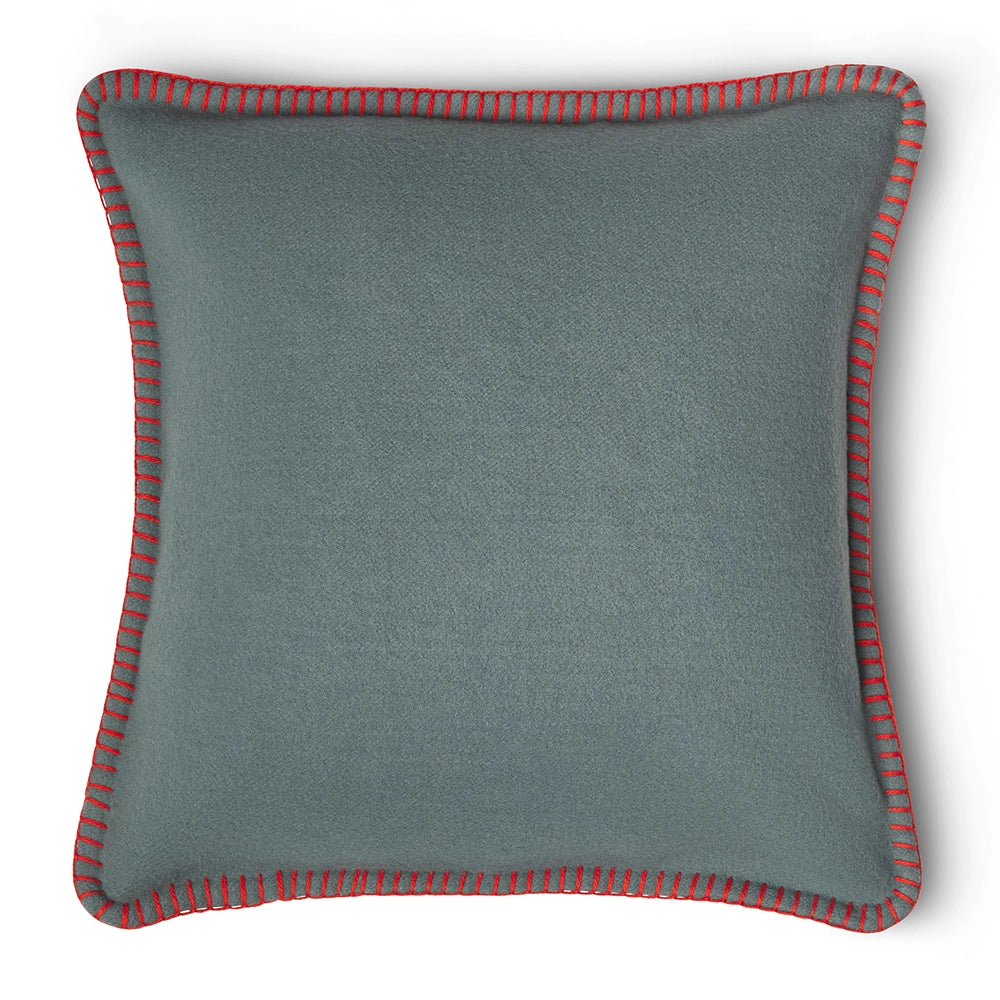 Vesper Merino Pillow Cover – Grey and Orange