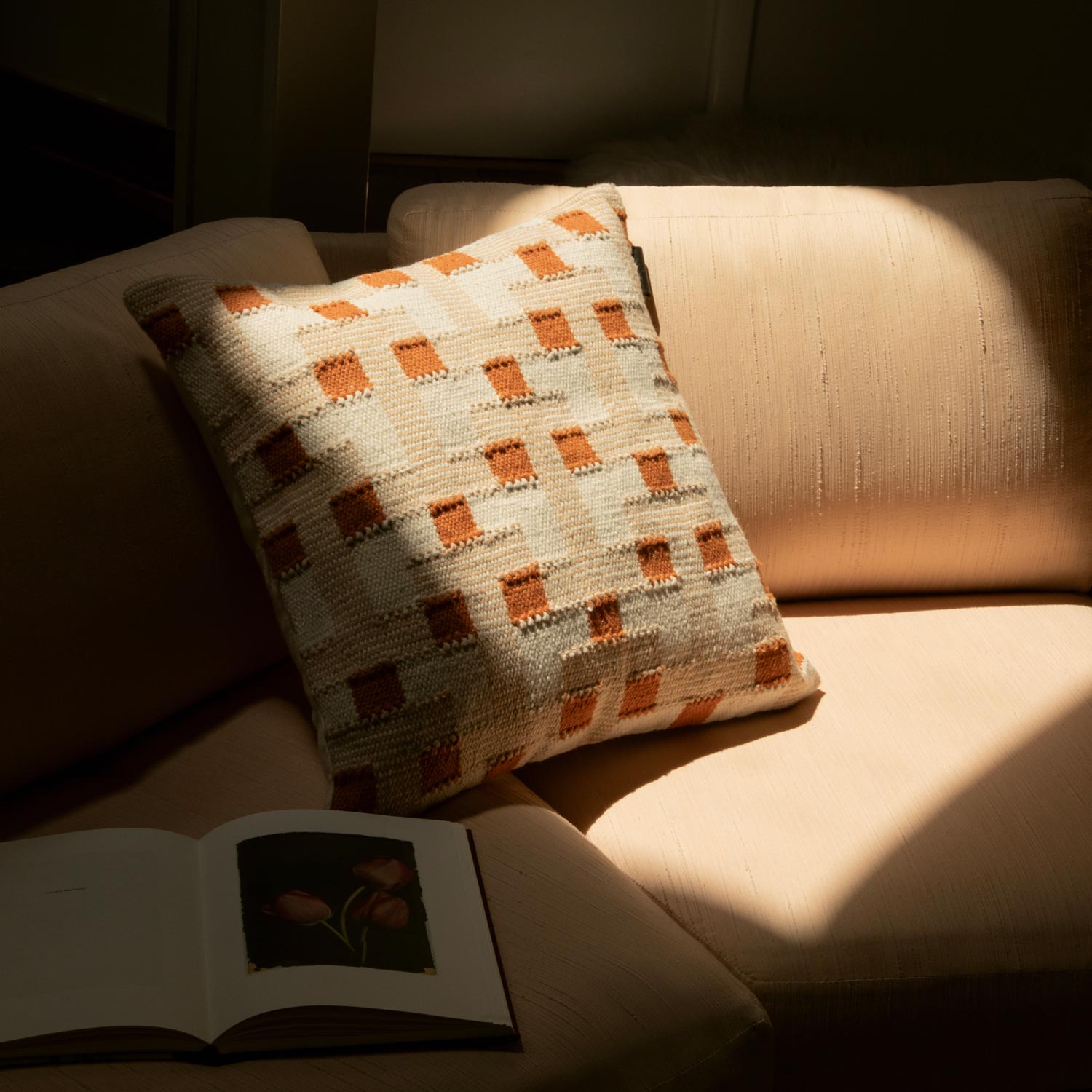 Outdoor Check Pillow Cover
