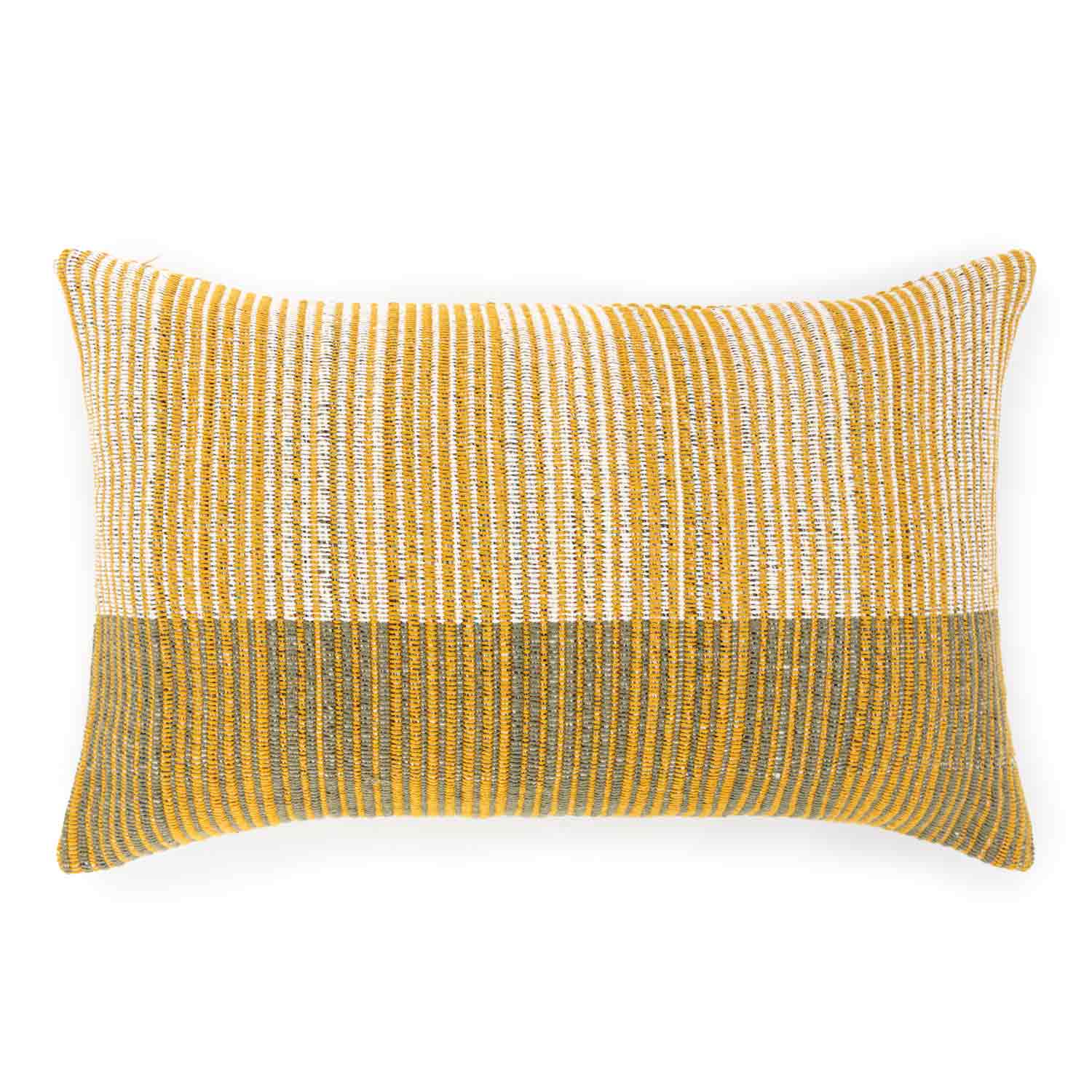 Mustard Cotton Weave Pillow Cover